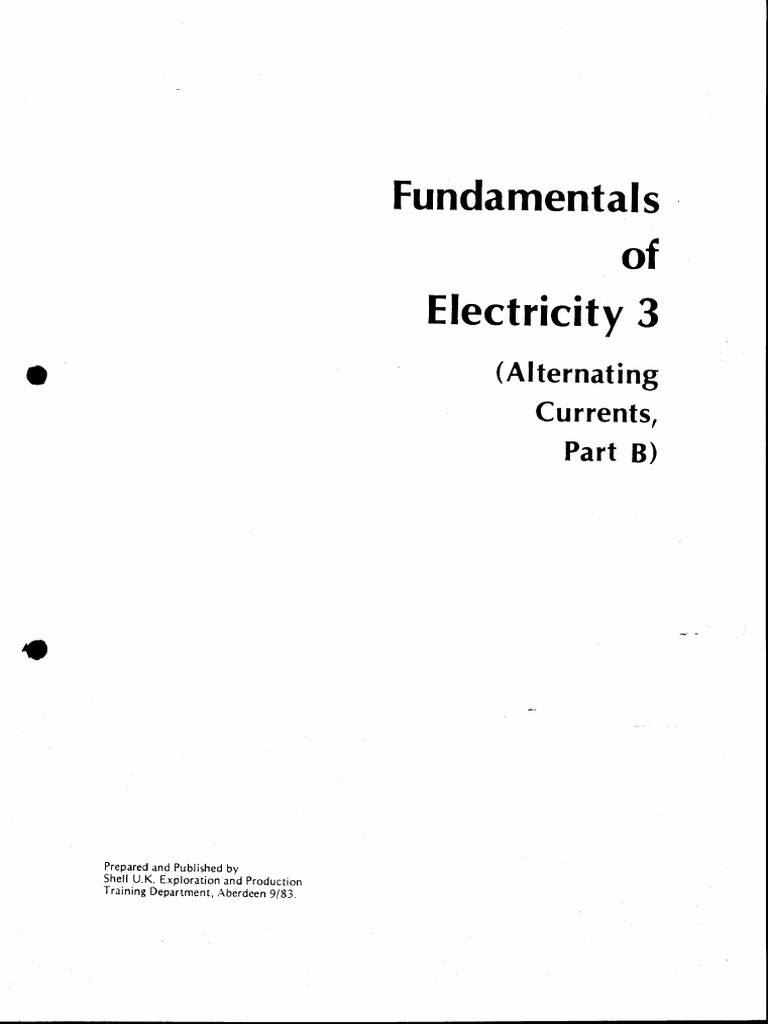 Fundamental of Electricity 3 | PDF