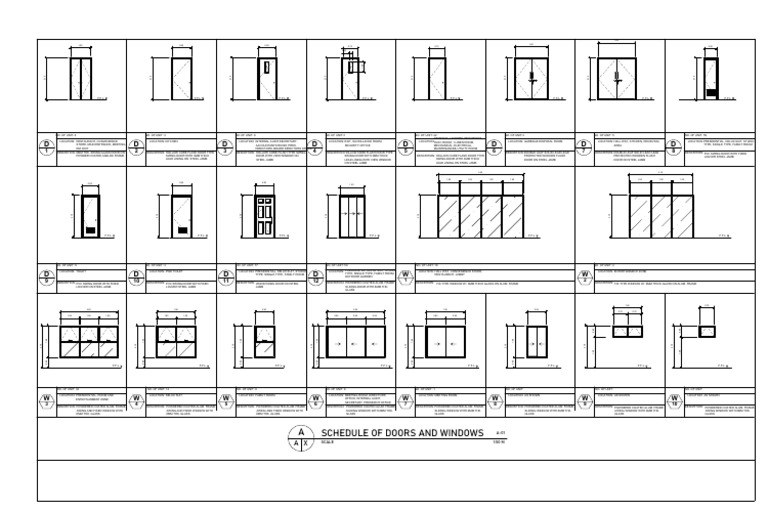 Schedule of Doors and Windows | PDF | Door | Window