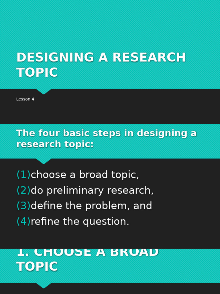 Steps to Narrowing a Research Topic | PDF | Word | Adjective