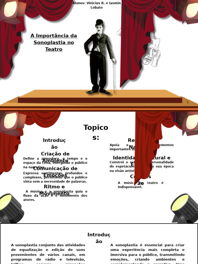 A Importância da Sonoplastia no Teatro | PDF | Som | Narrativa