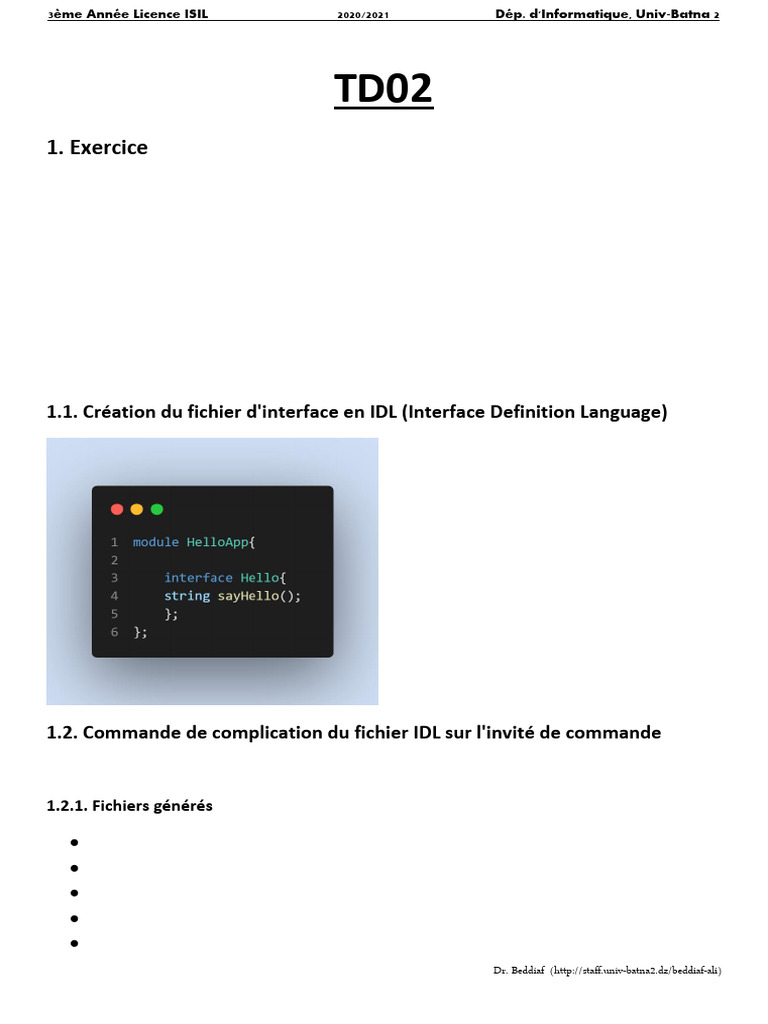 Utilisation de CORBA en Java et C++ | PDF | Architecture du courtier de ...