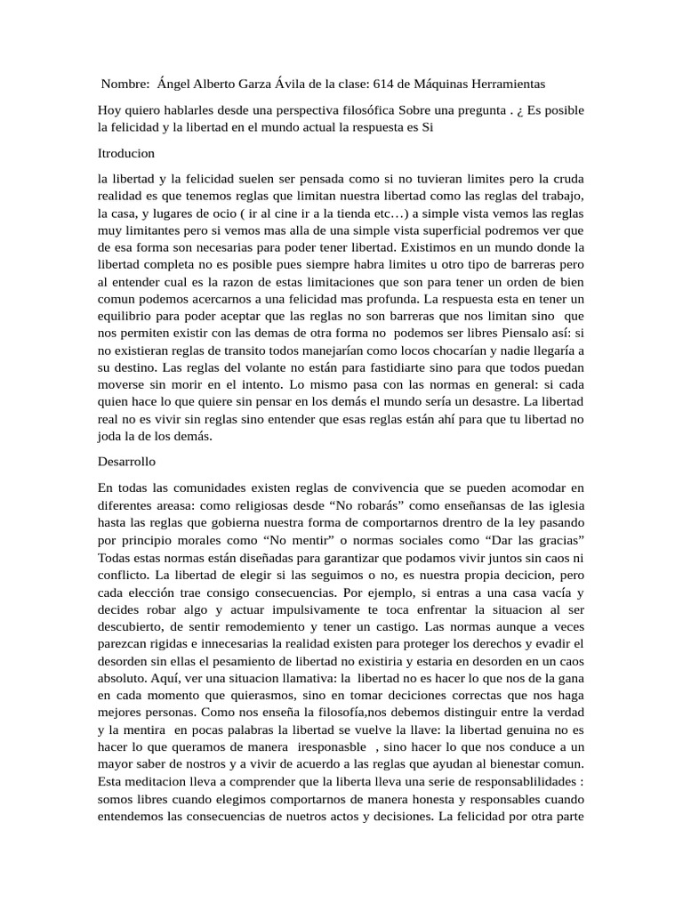 Libertad y felicidad en la vida moderna | PDF | Felicidad | Libertad