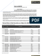 Valuation of Debt Securities by MUFAP