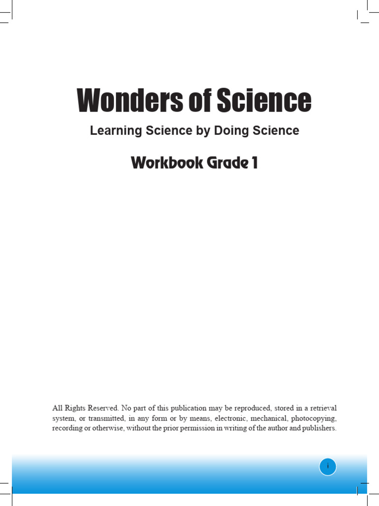 Grade 1 Science Workbook: Wonders | PDF | Sky | Sound