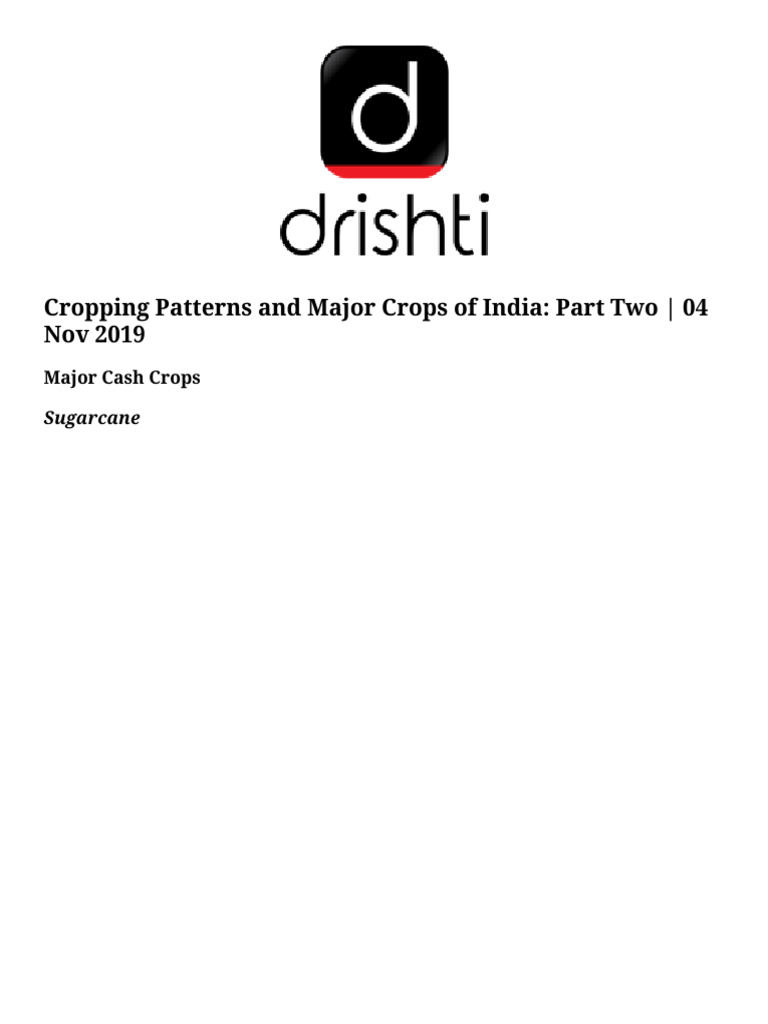 Https WWW - Drishtiias.com To The Points Paper3 Cropping Patterns and ...