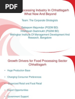 Food Processing Industry in Chhattisgarh What Now and Beyond