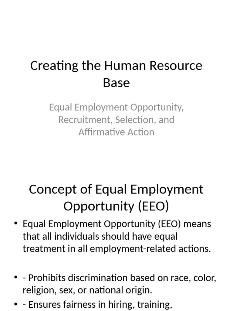 Human Resource Base Presentation | PDF