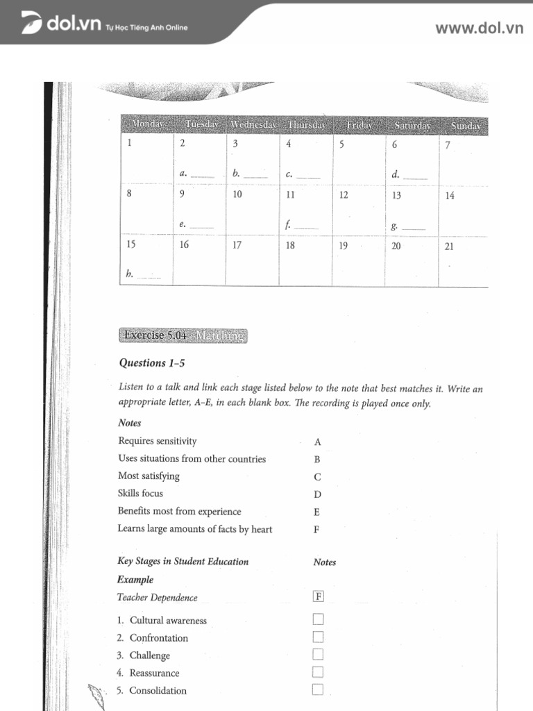 Luyen Nghe Matching Pdf