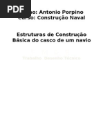 Trabalho Estrutura Naval - Desenho Tecnico