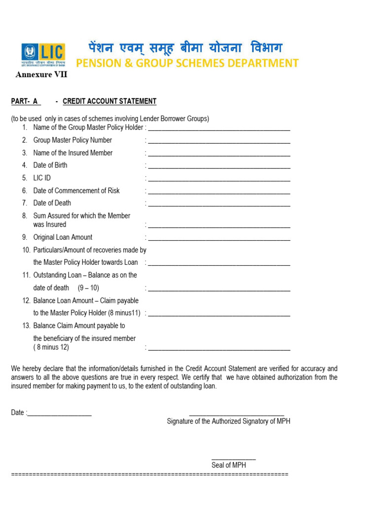 Credit Account Statement & Discharge Receipt | PDF | Loans | Money