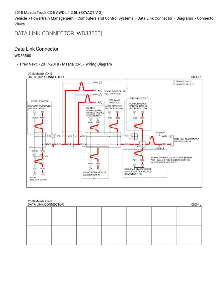 Data Link Connector (WD33560) (Data Link Connector) | PDF