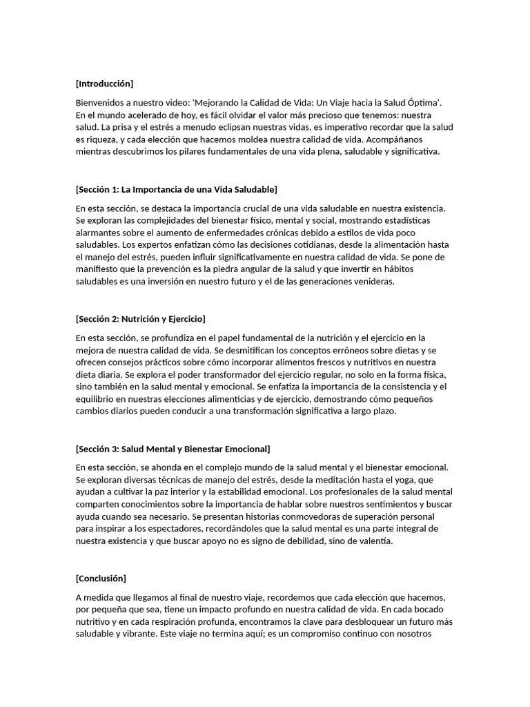 Mejora tu Salud y Calidad de Vida | PDF | Nutrición | Dieta y nutrición