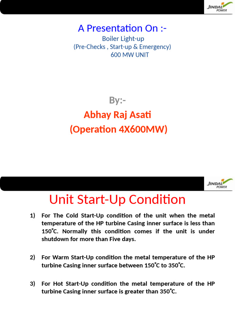 Unit Startup (Operation) | PDF | Pump | Valve