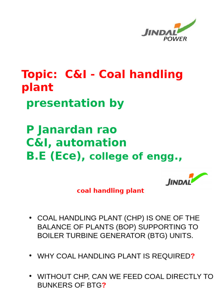 Coal Handling Plant Overview | PDF | Equipment