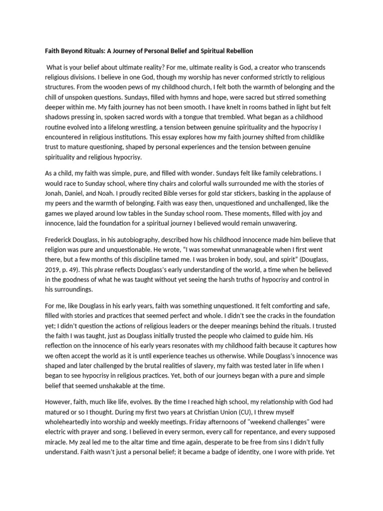 Faith Beyond Rituals.A Journey of Personal Belief and Spiritual ...