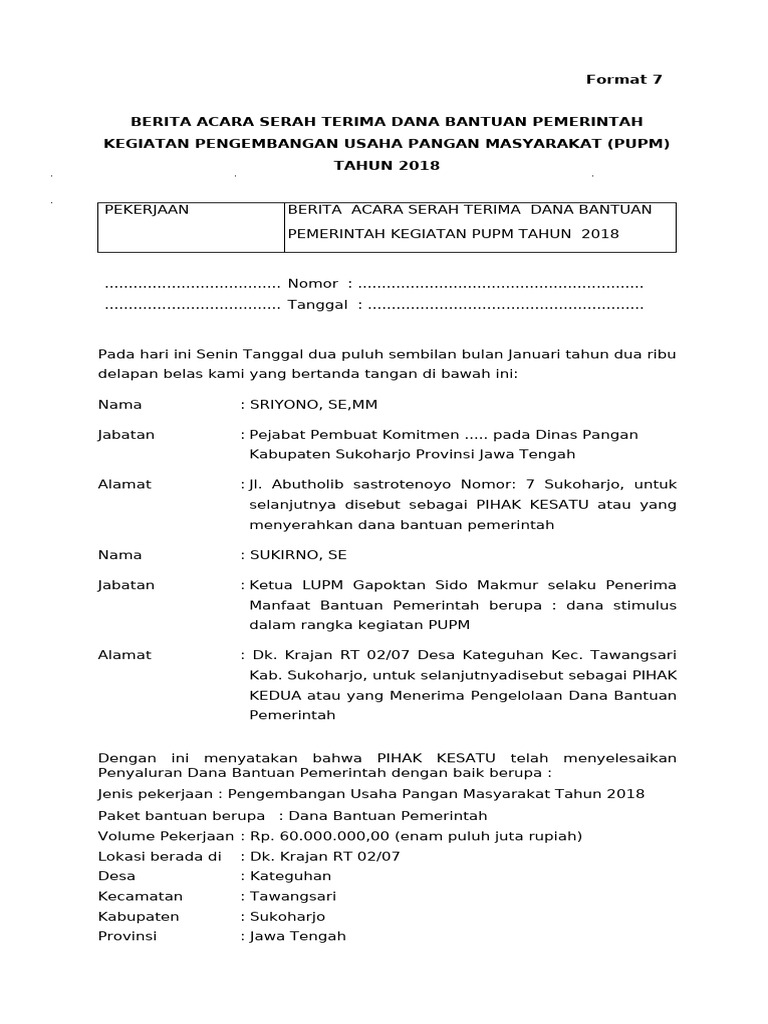 7 Format 7 BAST-1 | PDF