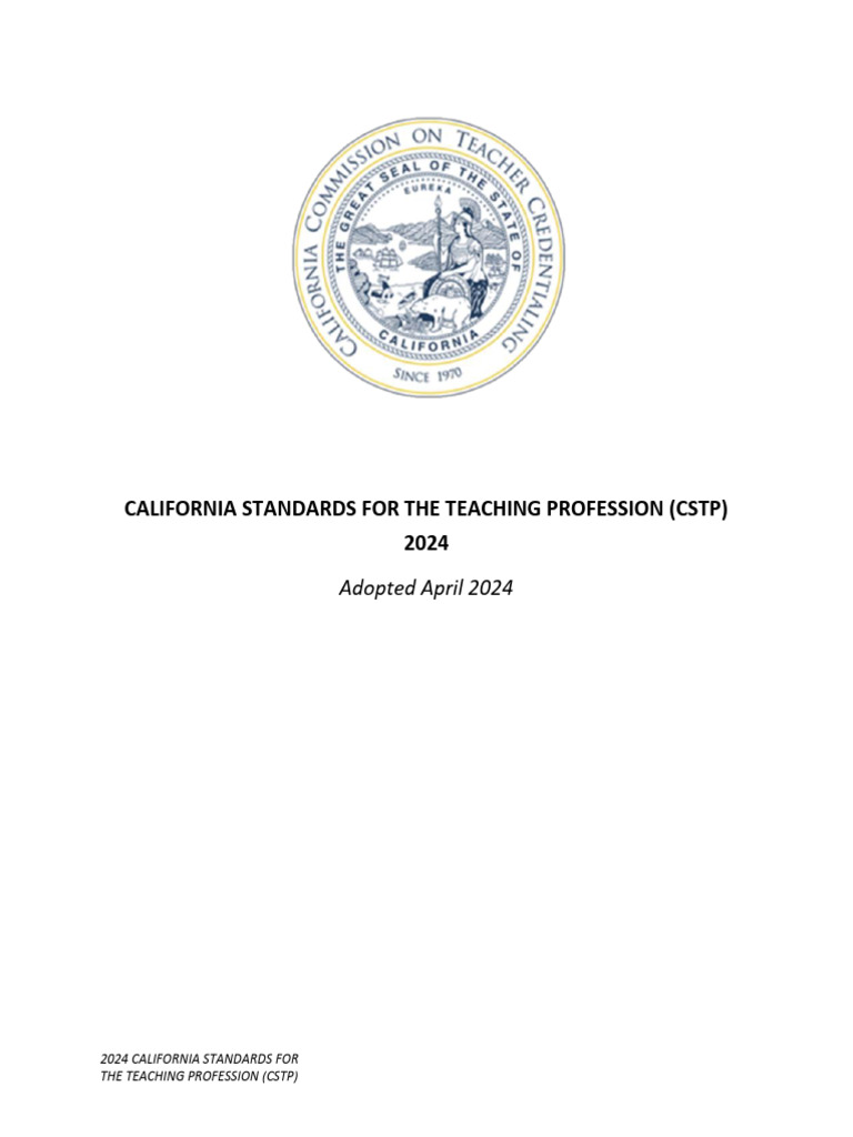 2024 California Teaching Standards | PDF | Educational Assessment ...
