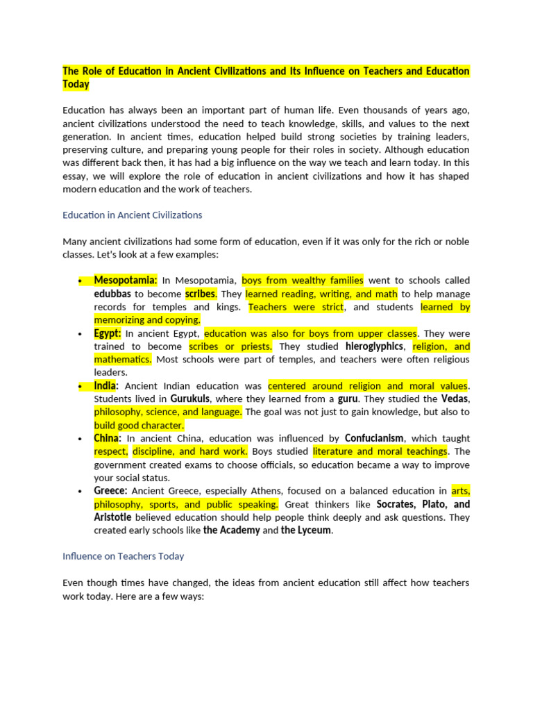 Socratic Influence on Education Today | PDF | Plato | Critical Thinking