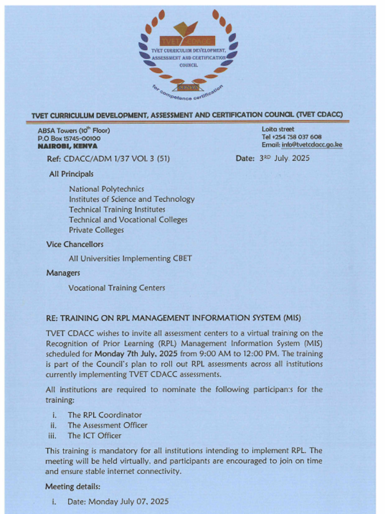 Training On RPL Management Infomation System (MIS) | PDF