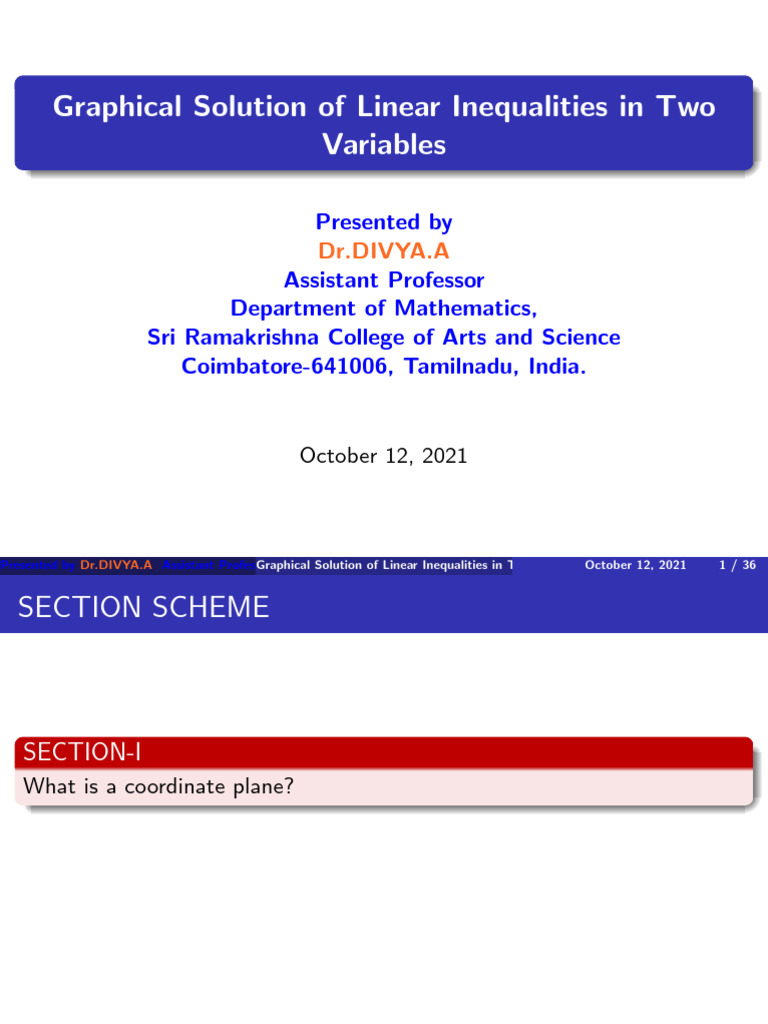 Aphical Solution To Linear Equation | PDF | Cartesian Coordinate System ...