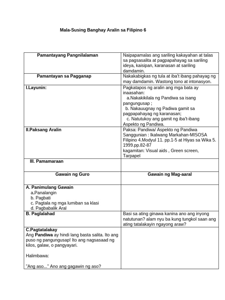 Clara Lesson Plan 1 | PDF
