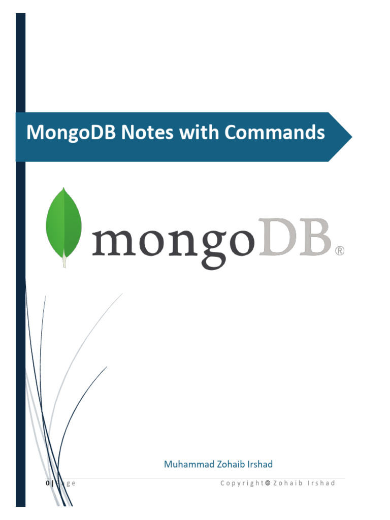 MongoDB Notes and Commands Guide | PDF | Mongo Db | No Sql