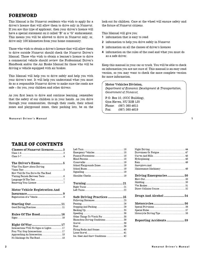 Edt 2021 Restricteddrivermanual | PDF | Traffic | Truck