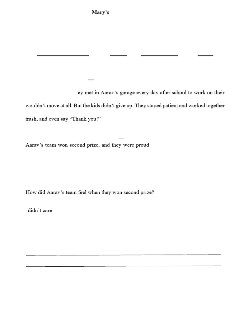 Class IV English & EVS Practice Worksheet | PDF | Odor | Allergy