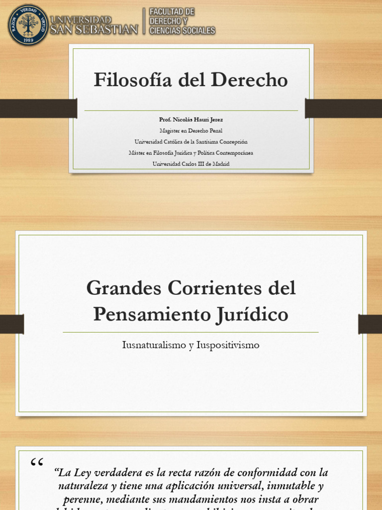 Filosofía Del Derecho II | PDF | La Ley natural | Filosofía Aplicada