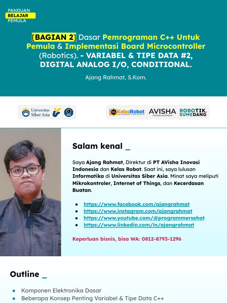 Pemrograman C++ untuk Mikrokontroler Pemula | PDF