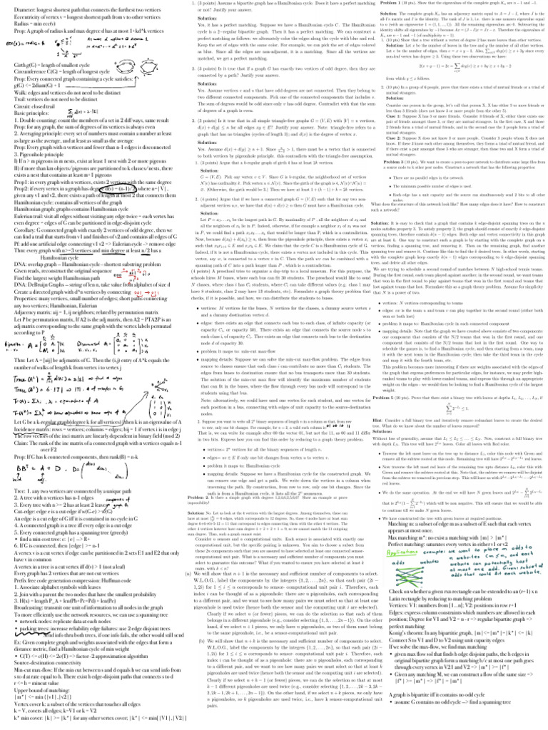 Graph Theory Concepts and Properties | PDF | Vertex (Graph Theory ...