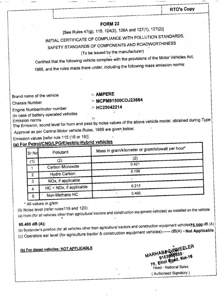 Form 22 and An B | PDF