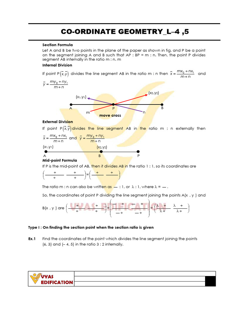 Co-Ordinate Geometry - 4 N 5 | PDF | Classical Geometry | Geometric Shapes