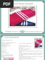 Download French Stripe Dishcloth by Megan Clark Delorme SN88933370 doc pdf