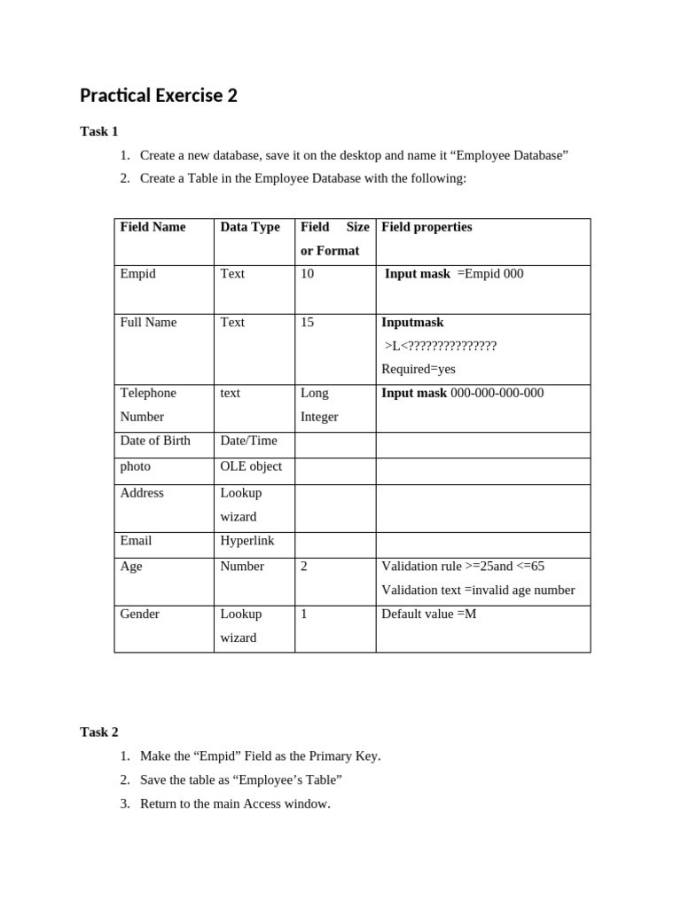 Employee Database Setup Guide | PDF | Databases | Software