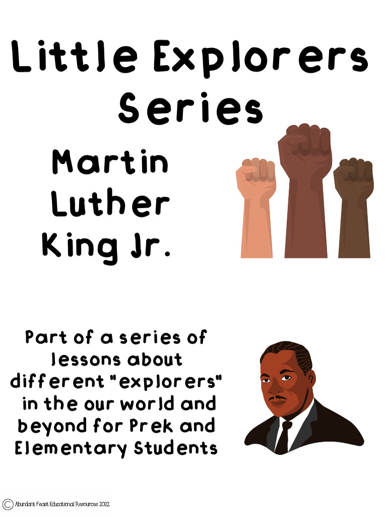 Martin Luther King JR.: Little Explorers Series | PDF