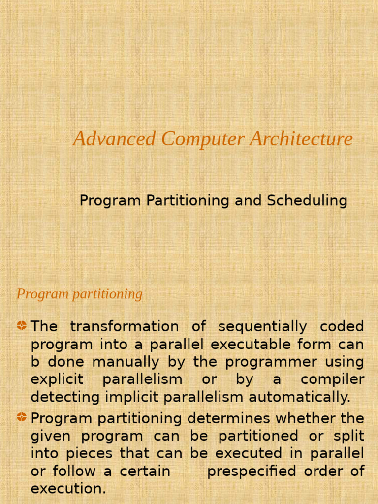 Unit 1 Programpartitioningandscheduling1 190323083003 | PDF | Parallel ...