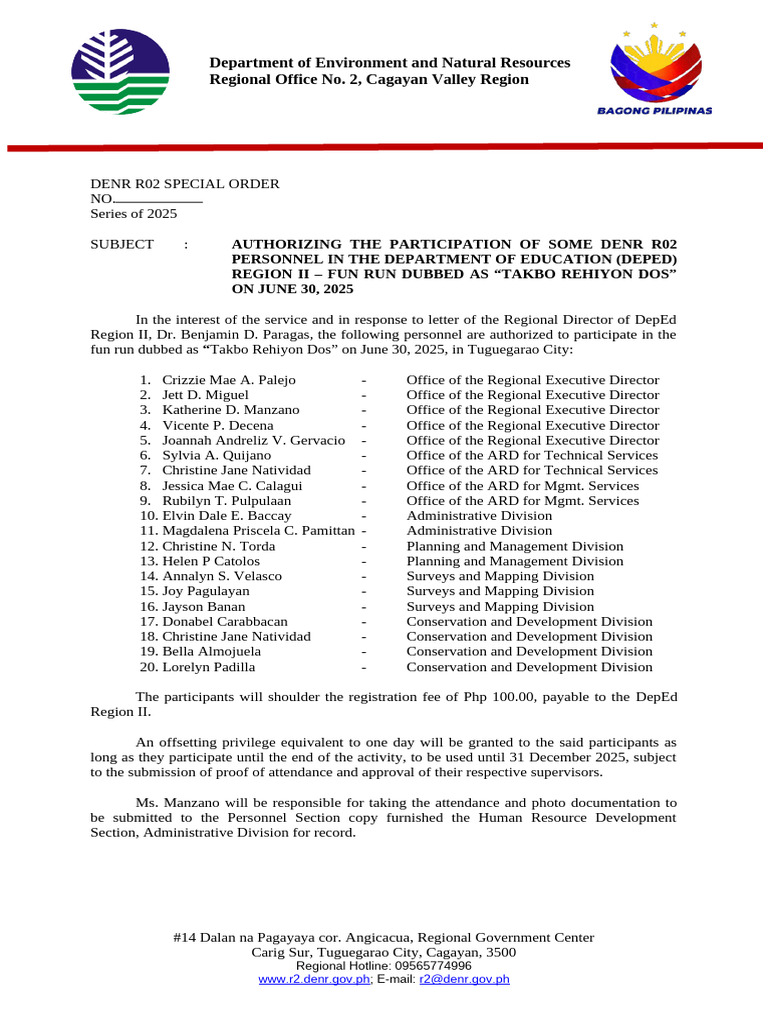 S.O CVMC Fun Run On June 23, 2025 | PDF | Philippines