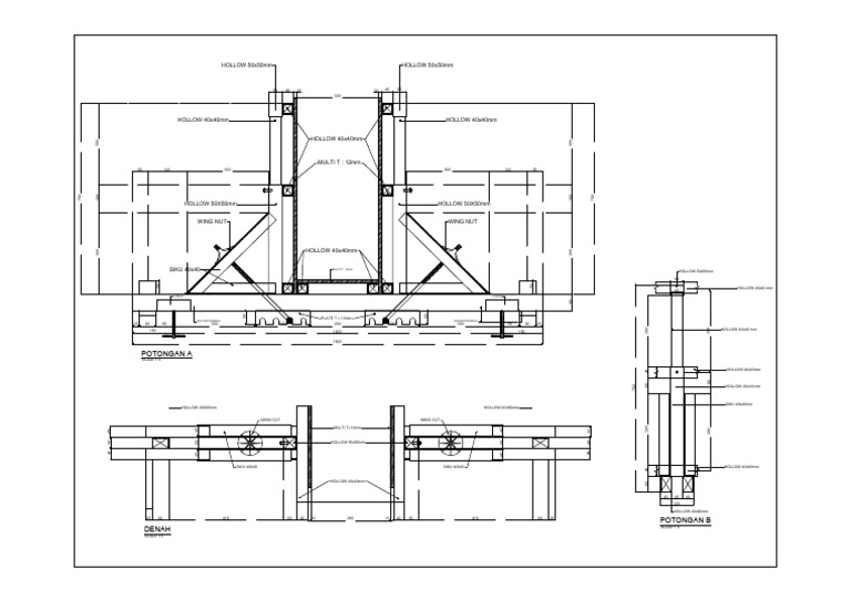 Hollow Section Specifications and Cuts | PDF