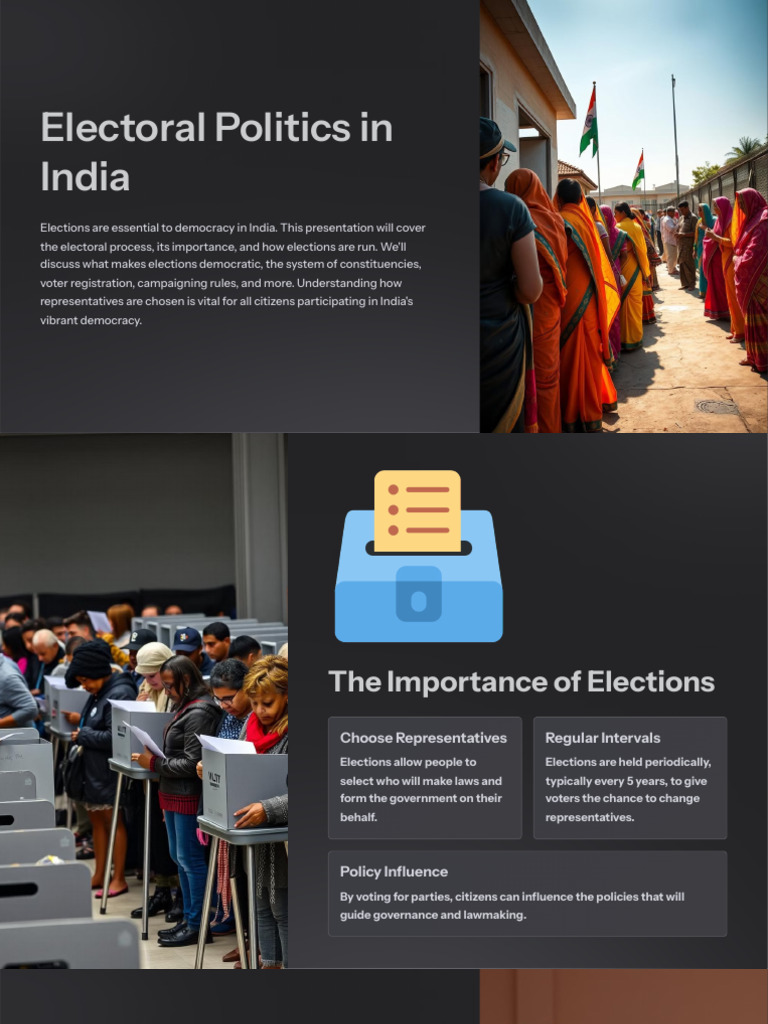 Electoral Politics in India | PDF | Elections | Voting