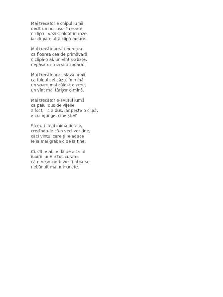 Mai Trecator e Chipul Lumii | PDF