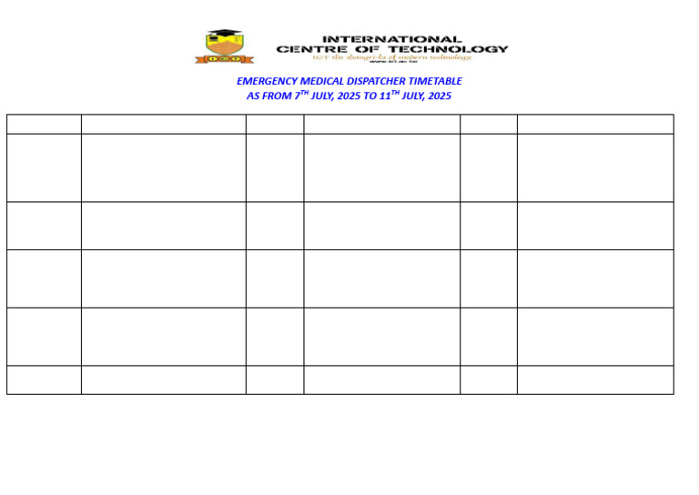 TT - Emergency Medical Dispatcher | PDF