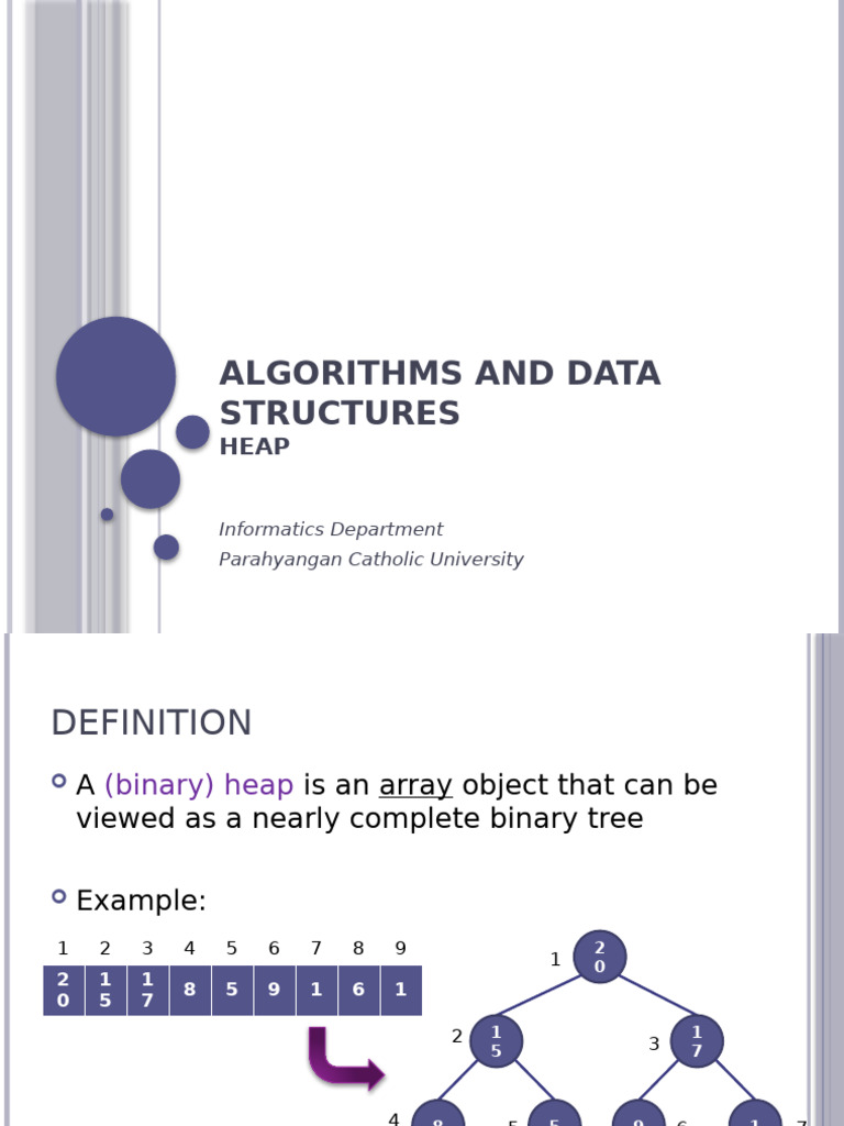Understanding Binary Heaps and Operations | PDF | Algorithms | Computer ...