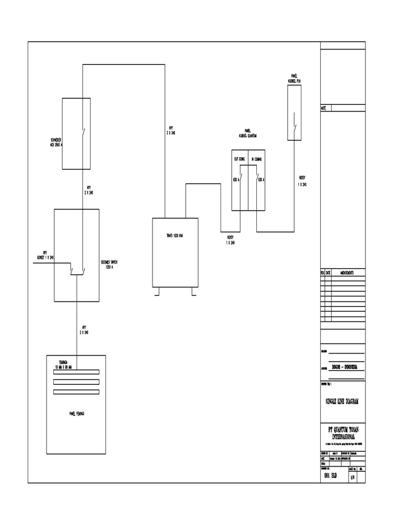 Single Line Diagram | PDF