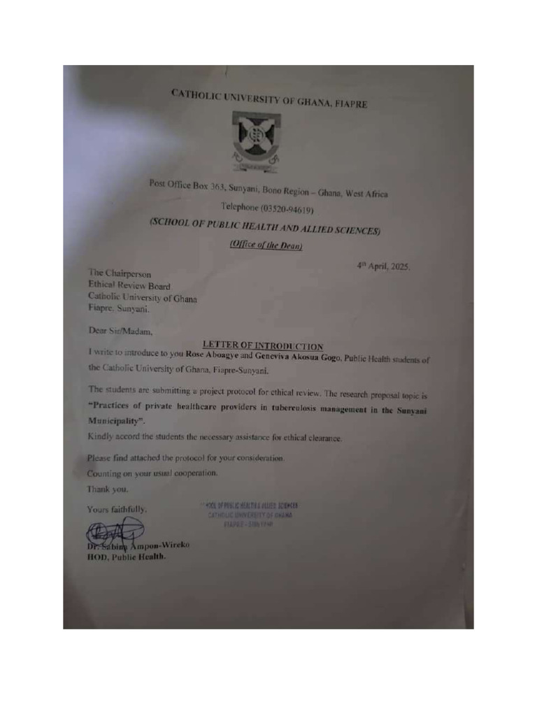 Introductory Letter | PDF