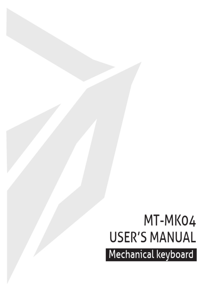 Meetion MT-MK04 Keyboard Manual | PDF | Control Key | Computer Keyboard
