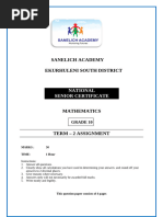 Grade 10 Term 2 Math Lesson Plan | PDF | Geometry | Line (Geometry)