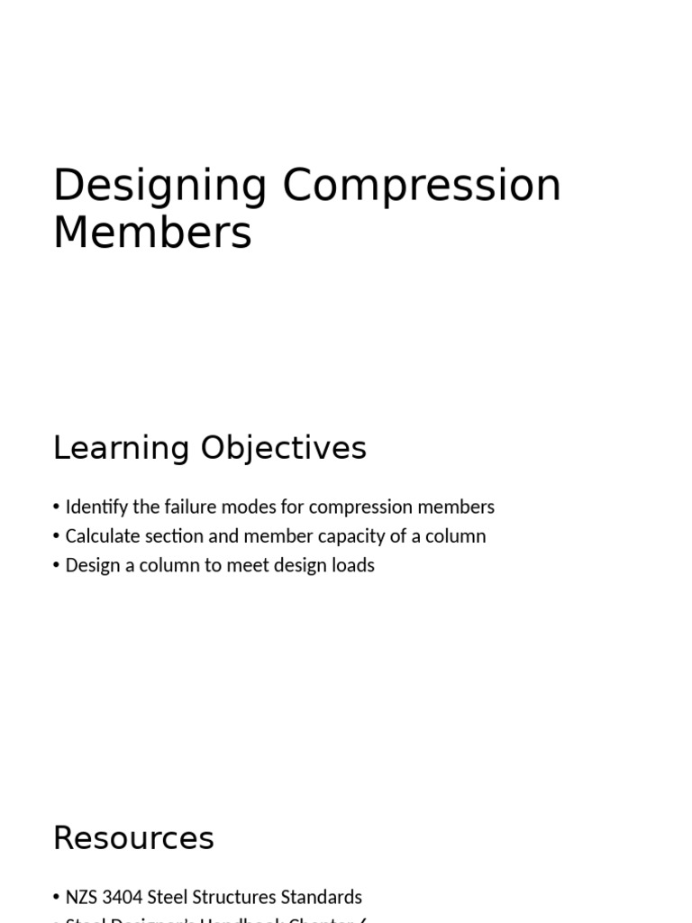 Compression Member Design Guide | PDF | Buckling | Mechanics