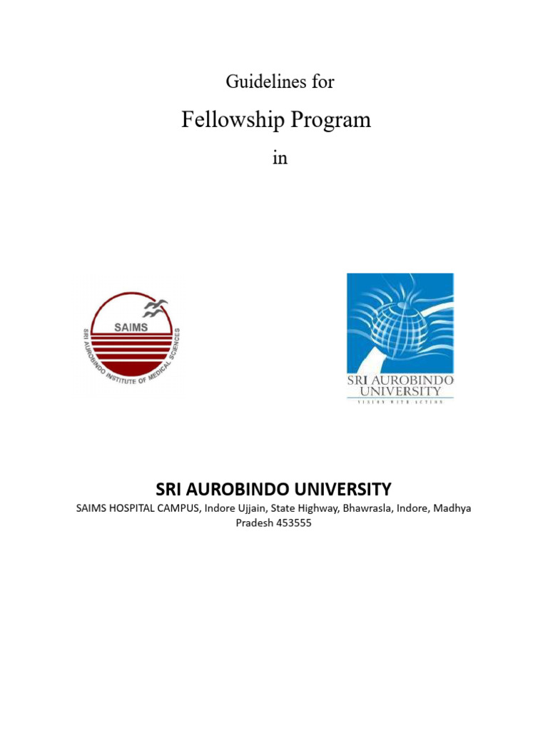 Robotic Surgery Fellowship Guidelines | PDF | Medicine | Health Care