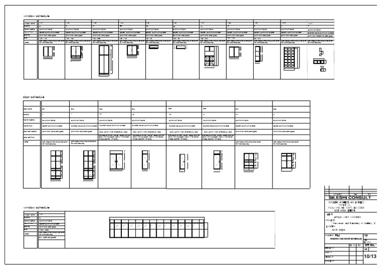 Window and Door Schedule Details | PDF | Glasses | Paint